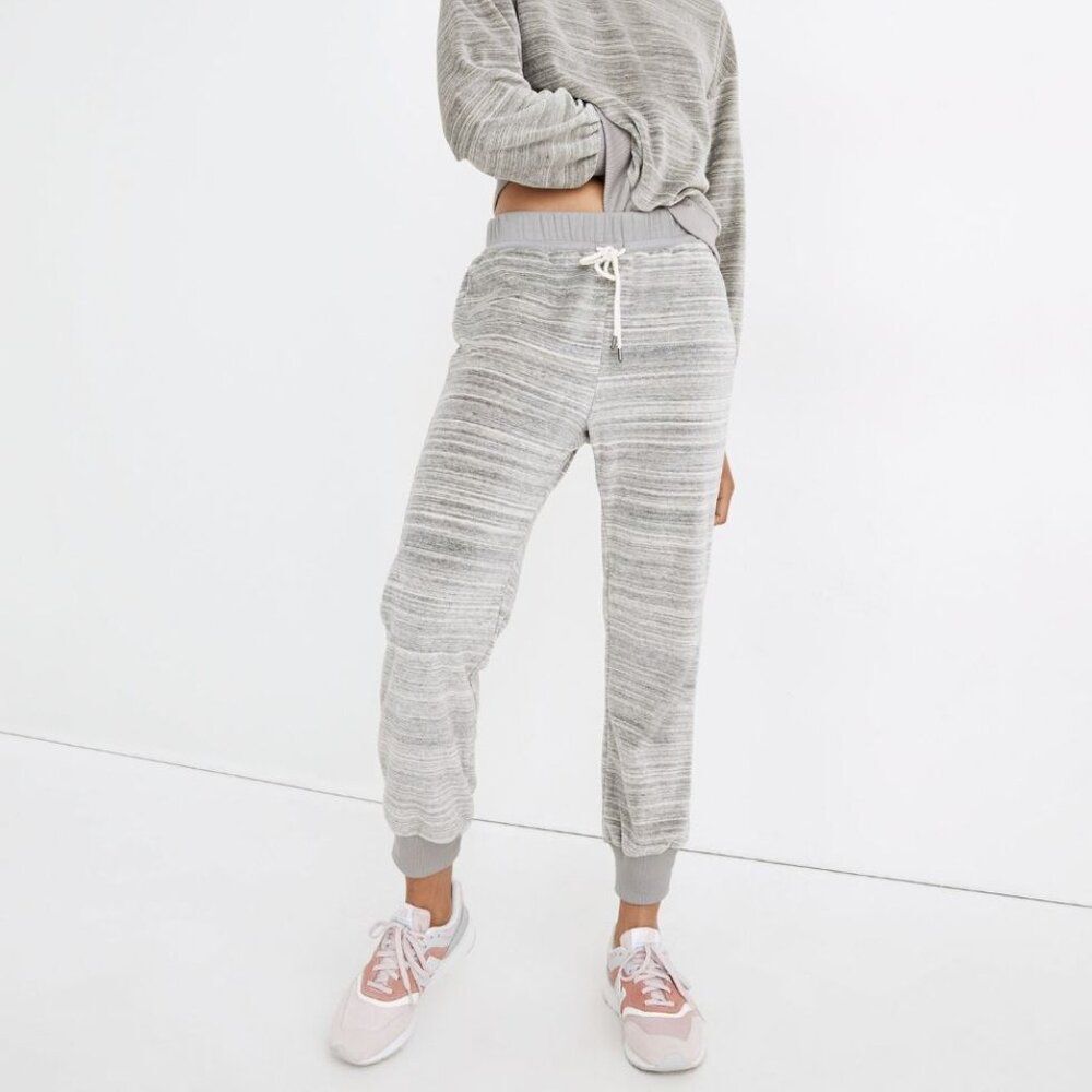 Madewell MWL Velour Space-Dyed Slim Joggers Size L